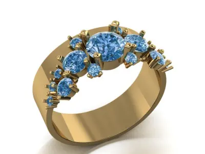 Diamond Ring 3D print model