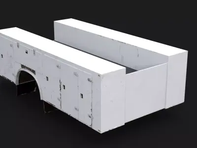 Old Service Truck body 3D model