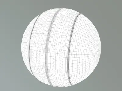 Local  Cricket Ball with Grip around it  Low Poly Low-poly 3D model