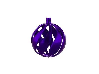 Christmas Xmas Tree Ball Decoration 3D print model