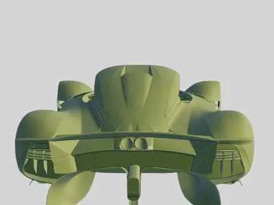 Aston Martin Valkyrie 2018 Printable Body 3D print model