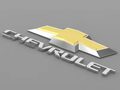 chevrolet logo 3D model from CGTrader