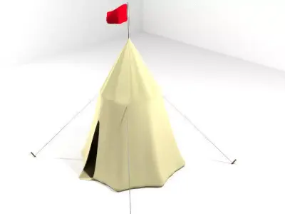 Tent - Umbrella 3D model