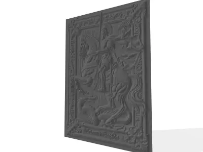 Ikona Sveti Djordje - Saint George icon 3D print model