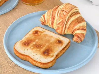 Smeg Breakfast Set 3D model