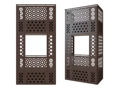 Fasade Elements Balcony Railing Ornament 3D model