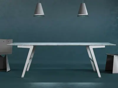 Soffio Dining Tables 3D model