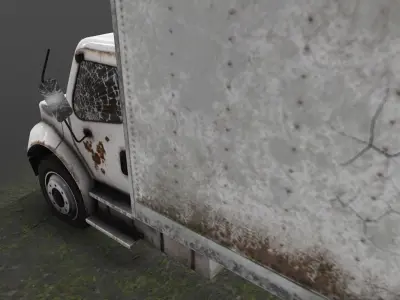  Old Truck 02 Low-poly 3D model