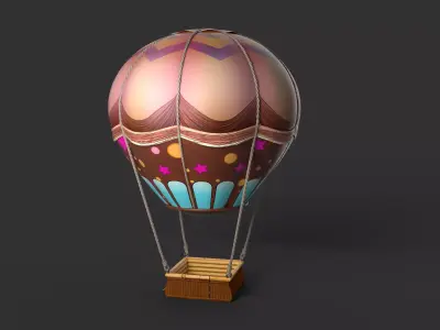 Hot Air Balloon 3D model 26