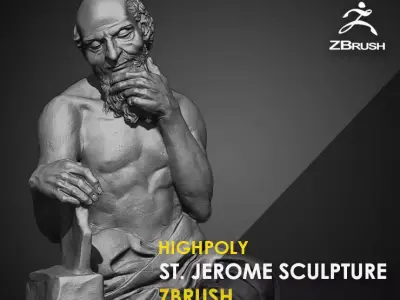 Saint jerome Character Sculpture Zbrush 2019 HighPoly 3D model