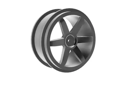 Te37 Wheels for 1 to 8th size rc cars with 12mm hex  3D print model