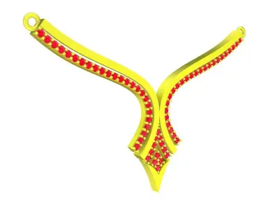 6043 luxury diamond necklace  3D print model