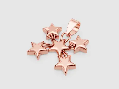 5 Star pendant  3D print model