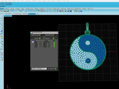 Pendant Yin Yang  3D print model