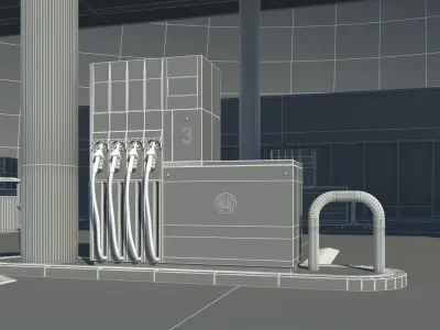 Gas Station 1 3D model