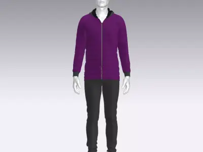 Sport Suit Low-poly 3D model 38