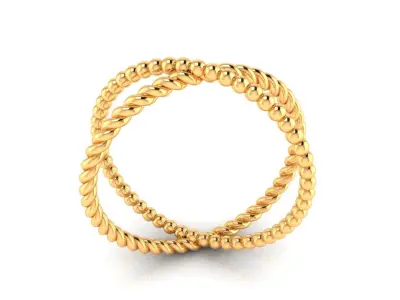 Ring M166 The luxury female abstract ring wedding 3D print model