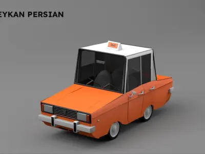 Car Taxi 3D model