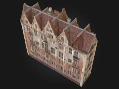 Elegant Facade  Refined Architectural Model for Urban 3D model