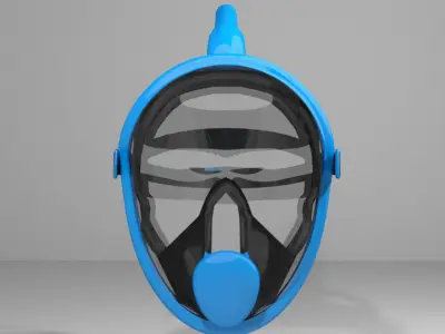 Scuba Diver Mask Type 5 3D model