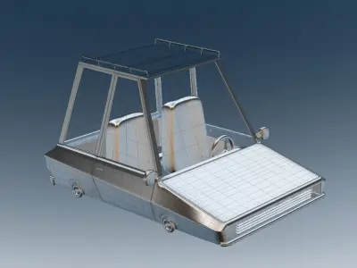 Car cartoon 3D model