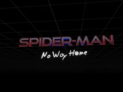 Spider man no way home - 3D Title - FREE   Free 3D model