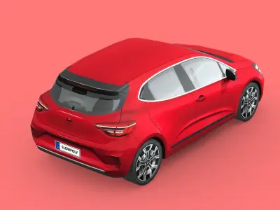 Mitsubishi Colt 2024 Low-poly 3D model