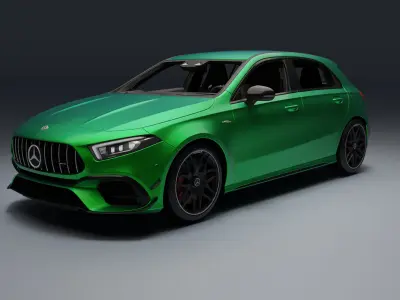 Mercedes-Benz AMG A45 S Low-poly 3D model