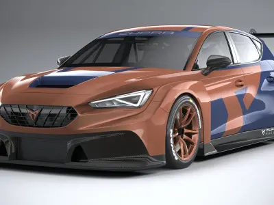 Seat Leon Cupra Competicion 2020 3D model