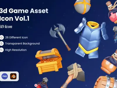 3d Game Asset Icon  3D model