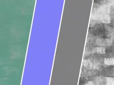 Plaster Materials 39- Plaster Roll Painted - sbsar pbr seamless Texture