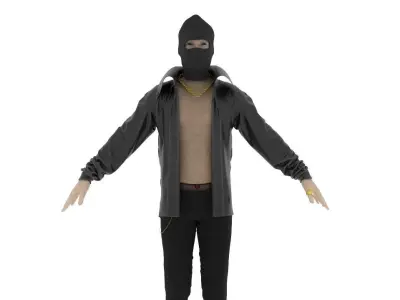 CYBERPUNK TECH WEAR FASHION 3D model