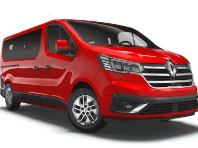 Renault Trafic Minibus LWB 2021 3D model