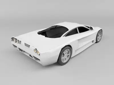 Concept Car Low-poly 3D model from CGTrader