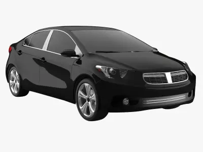 Sedan 2 car 3D model