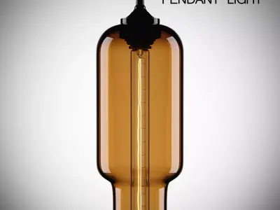 Edison Pharos Pendant Light Amber 3D model