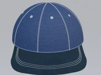 baseball cap 3D model