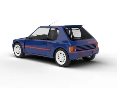 Peugeot 205 Turbo 16 1984 3d model 3D model