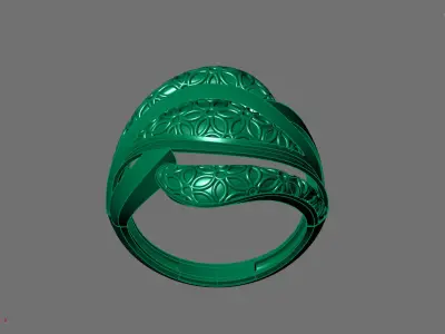 Women Ring Plain Ring Ready STL 3DM Models Womens Rings 3D print model 24