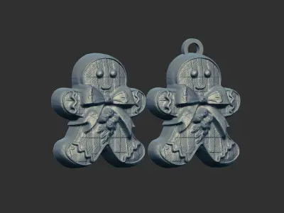 christmas cookie decor  3D print model