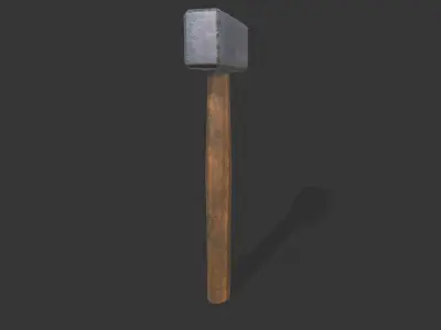 Old Hammer Free low-poly 3D model