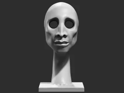 human head modern sculpture 3d print model 80 3D print model