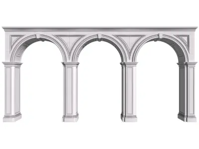 Arch in classical style Arched Opening Doorway Portal Arcade 3D model