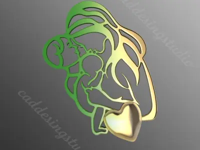 Pendant di4 3D print model 3D print model 3D print model