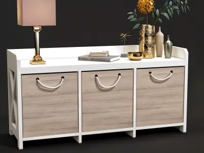 dresser zarahome and decor 3D model