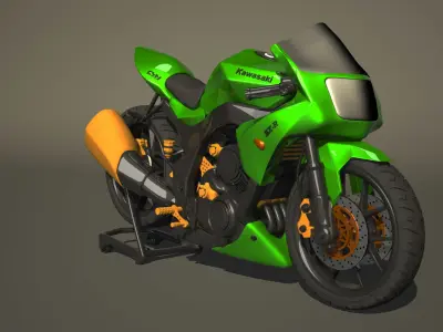 Kawasaki Ninja 600 R 3D model