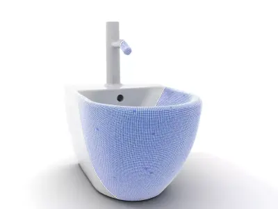 Elegant Ceramic Basin model pack Low-poly 3D model