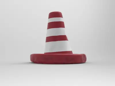 Cone Pillow Low-poly 3D model