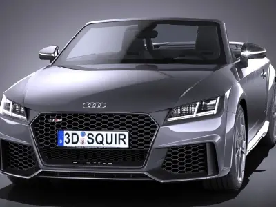 Audi TT RS Roadster 2017 3D model
