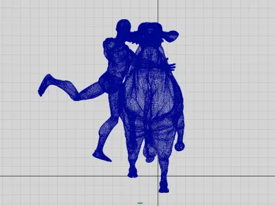 bull sculpture 3D model purchase